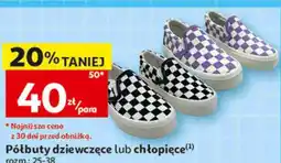 Auchan Półbuty dziewczęce lub chłopięce Inextenso oferta