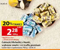 Auchan Cukierki Michałki z Hanki, wybrane smaki, lub trufle premium oferta
