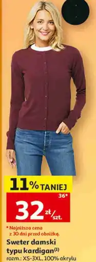 Auchan Sweter damski typu kardigan Inextenso oferta