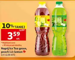Auchan Napój Ice Tea green, peach lub lemon Auchan oferta