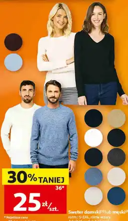 Auchan Sweter damski lub męski Inextenso oferta