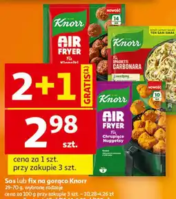 Auchan Sos lub fix na gorąco Knorr oferta