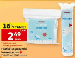Auchan Płatki lub patyczki kosmetyczne Auchan oferta