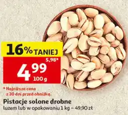 Auchan Pistacje solone drobne oferta