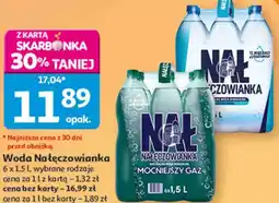 Auchan Woda Nałęczowianka 6x1,5 l, wybrane rodzaje oferta