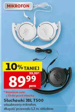 Auchan Słuchawki JBL T500 oferta
