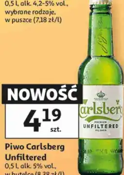 Auchan Piwo Carlsberg Unfiltered oferta