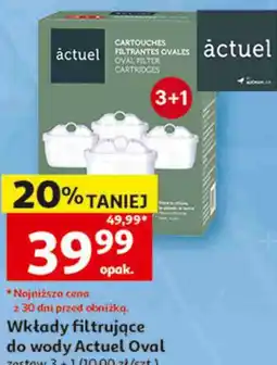 Auchan Wkłady filtrujące do wody Actuel Oval oferta