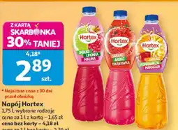 Auchan Napój Hortex 1,75 l, wybrane rodzaje oferta