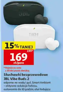 Auchan Słuchawki bezprzewodowe JBL Vibe Buds 2 oferta