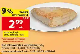 Auchan Ciastko rożek z wiśniami oferta