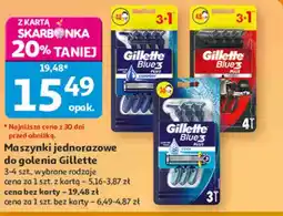 Auchan Maszynki jednorazowe do golenia Gillette oferta