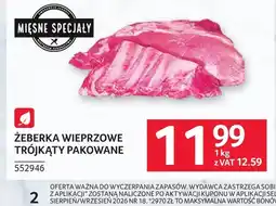 Selgros Żeberka wieprzowe Mięsne Specjały oferta