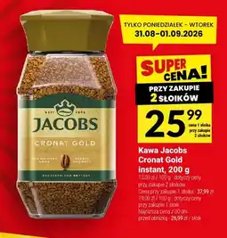 Twój Market Kawa rozpuszczalna Jacobs Cronat Gold instant oferta