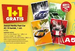 Twój Market Zeszyt Herlitz Fast Car A5 16 kartek w linie oferta