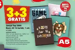 Twój Market Zeszyt Top 2000 Basic A5 16 kartek w kratkę oferta