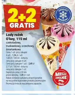 Twój Market Lody rożek O'key czekoladowy oferta