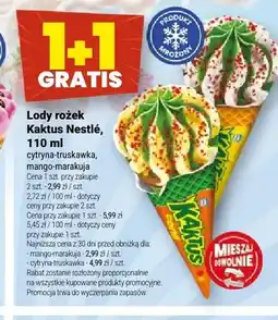 Twój Market Lody rożek Kaktus Nestlé cytryna-truskawka oferta