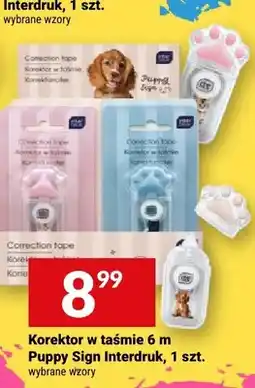 Twój Market Korektor w taśmie Puppy Sign Interdruk 6 m oferta