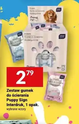 Twój Market Zestaw gumek do ścierania Puppy Sign Interdruk oferta