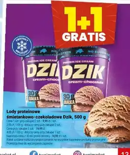 Twój Market Lody proteinowe śmietankowo-czekoladowe Dzik oferta