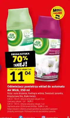 Twój Market Odświeżacz powietrza wkład do automatu Air Wick róża i nuta drzewna oferta