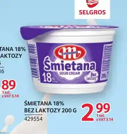 Selgros Śmietana Mlekovita oferta