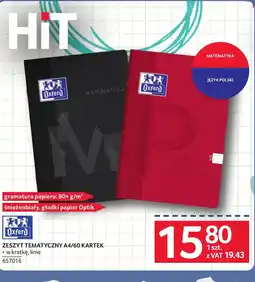 Selgros Zeszyt Oxford oferta