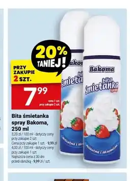 Twój Market Bita śmietanka spray Bakoma oferta