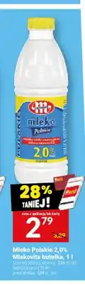 Twój Market Mleko Polskie Mlekovita 2,0% oferta