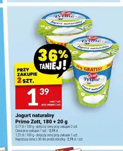Twój Market Jogurt naturalny Primo Zott oferta