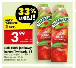 Twój Market Sok jabłkowy karton Tymbark 100% oferta