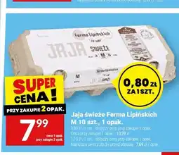 Twój Market Jajka kurze świeże Ferma Lipińskich M 10 szt oferta