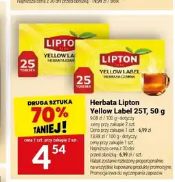 Twój Market Herbata czarna Lipton Yellow Label oferta