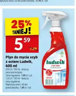 Twój Market Płyn do mycia szyb z octem Ludwik oferta