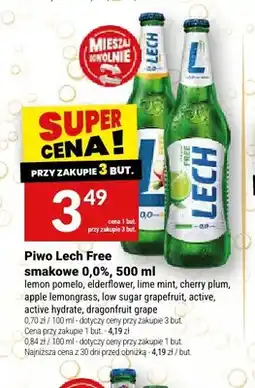 Twój Market Piwo bezalkoholowe Lech smakowe lemon pomelo oferta