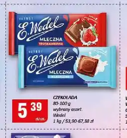 Chorten Czekolada mleczna truskawkowa E.Wedel oferta