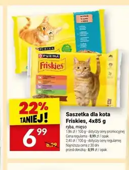 Twój Market Saszetka dla kota Friskies mięso 4-pak oferta