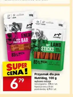 Twój Market Przysmak dla psa Nutridog Energy High Protein Bar oferta