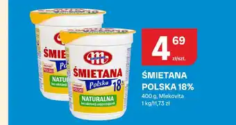 Śmietana polska Mlekovita 18%