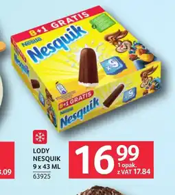 Selgros Lody Nesquik oferta