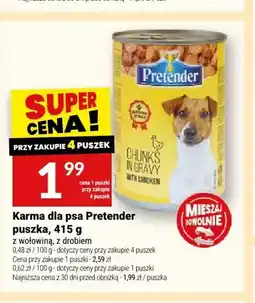 Twój Market Karma dla psa Pretender puszka z wołowiną oferta