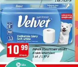 Chorten Papier toaletowy Velvet Delikatnie biały 8-pak oferta