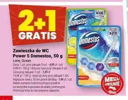 Twój Market Zawieszka do WC Power 5 Domestos Lime oferta