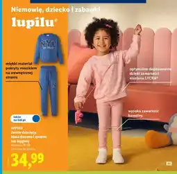 Lidl Zestaw dziecięcy bluza dresowa i legginsy Lupilu oferta