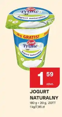 Chorten Jogurt naturalny Zott Primo oferta