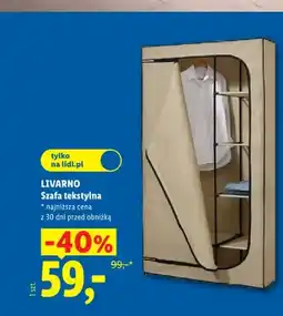 Lidl Szafa tekstylna Livarno oferta