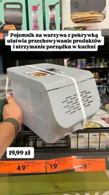 Biedronka Pojemnik na warzywa z pokrywką Smukee oferta