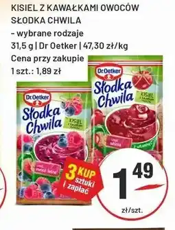 Sedal Kisiel z kawałkami owoców Słodka Chwila Dr. Oetker oferta