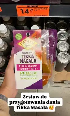 Biedronka Zestaw do curry Tikka Masala Patak's oferta